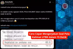 Cara Cepat Mengerjakan Soal Pola Kalimat UTBK dalam 15 Detik