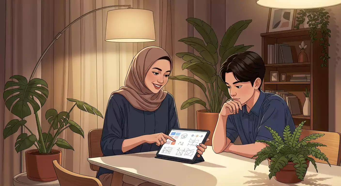 diskusi bersama tutor datang ke rumah